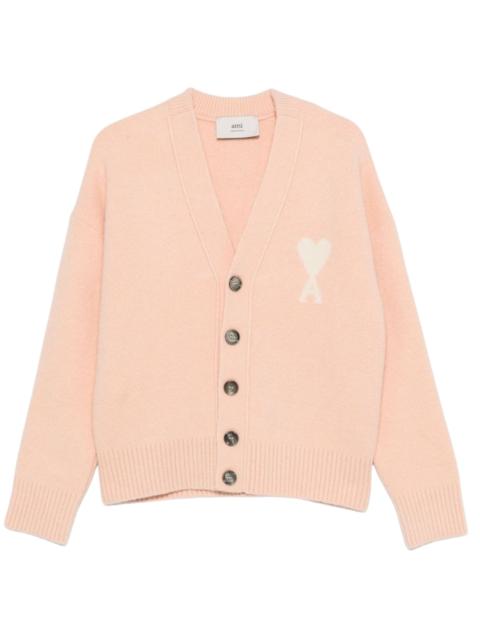 AMI Paris Ami Paris Women Ami De Coeur Cardigan With Logo
