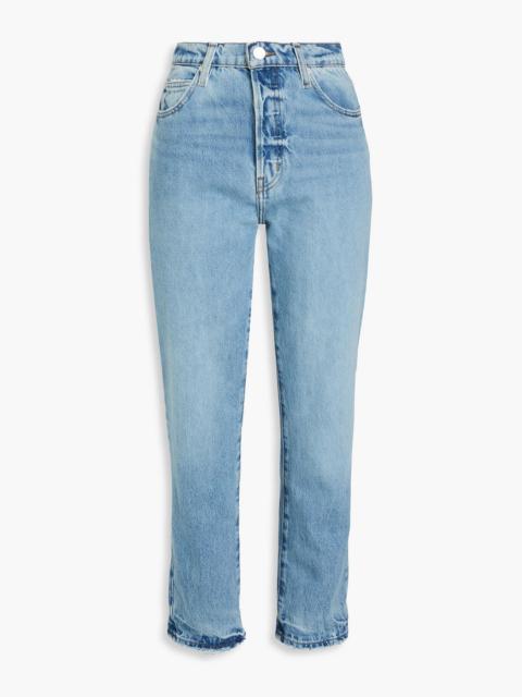 FRAME Le Mec high-rise straight-leg jeans