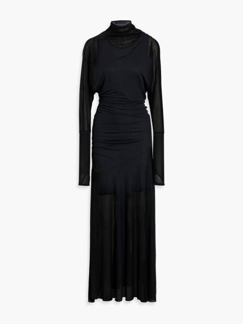 Proenza Schouler Paula draped crepe-jersey maxi dress