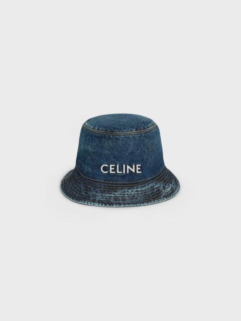 CELINE celine bucket hat in union wash denim