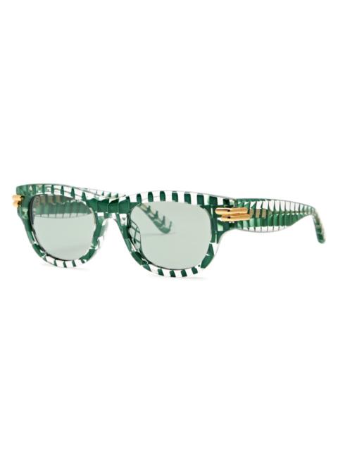 Bottega Veneta Rectangle-frame Sunglasses