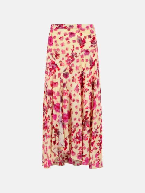 Isabel Marant 'SAKURA' PINK STRETCH SILK SKIRT