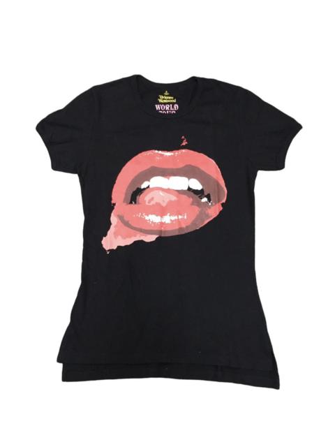 Vivienne Westwood Vivienne Westwood lips logo tshirt world tour