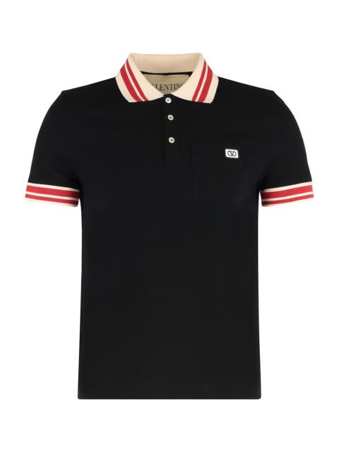 Valentino Cotton-piqué Polo Shirt
