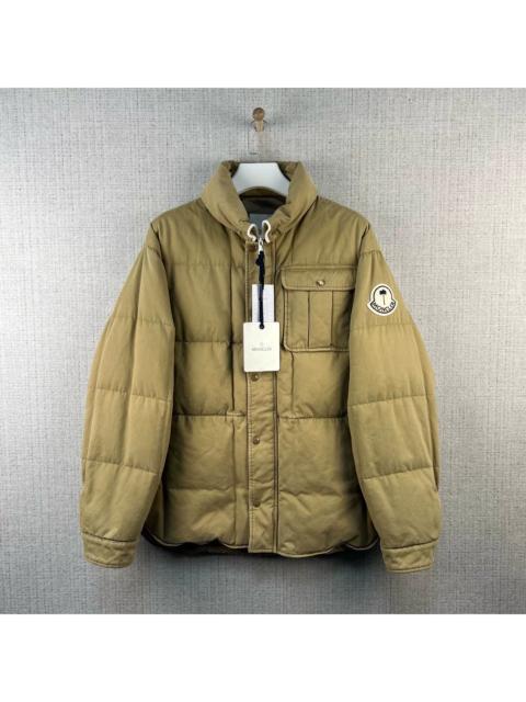 Moncler MONCLER GENIUS x PALM ANGELS Collaboration FW23 Goose Down Jacket with Collar, Zip, and Snap-Button 
