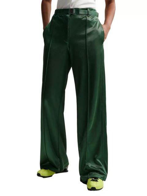 Nike Women's Sportswear Loose Mid-Rise Belted Pintuck Pants -Green