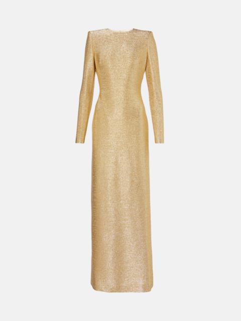 Oscar de la Renta Lamé gown