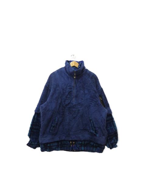 Other Designers Vintage Mizuno Tartans Fleece Zipper Jacket Sweater Navajo