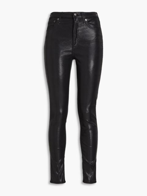 rag & bone Nina coated high-rise skinny jeans