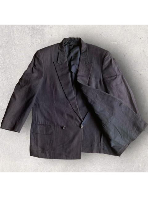 Comme Des Garçons Vintage 1990 Linen Oversize Double Breasted Blazer