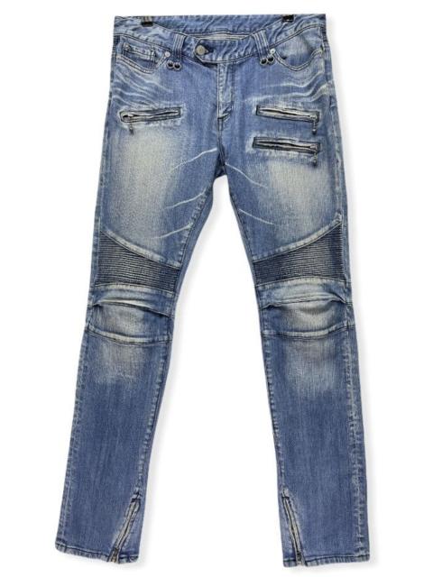 Other Designers BUFFALO BOBS - FIRE SALE! BUFALLOBOBS Stone Wash Biker Inspired By BALMAIN