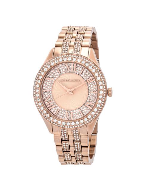 MICHAEL KORS Michael Kors Harlowe Pave Quartz Crystal Ladies Watch MK4710