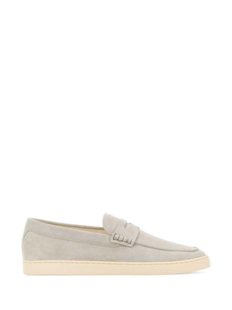 Brunello Cucinelli Brunello Cucinelli Men Light Grey Suede Loafers