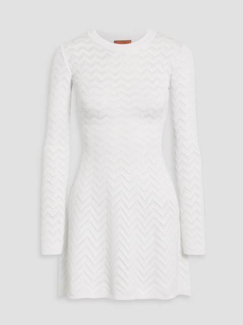 Missoni Crochet-knit cotton-blend mini dress