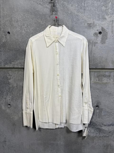 Greg Lauren Greg Lauren Split Ivory Classic Studio Shirt