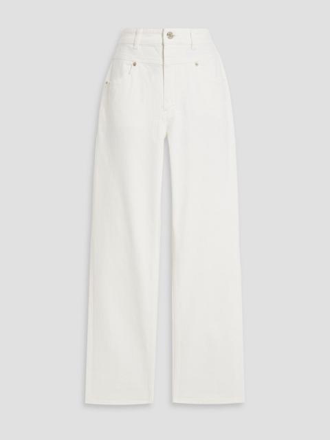 maje High-rise straight-leg jeans