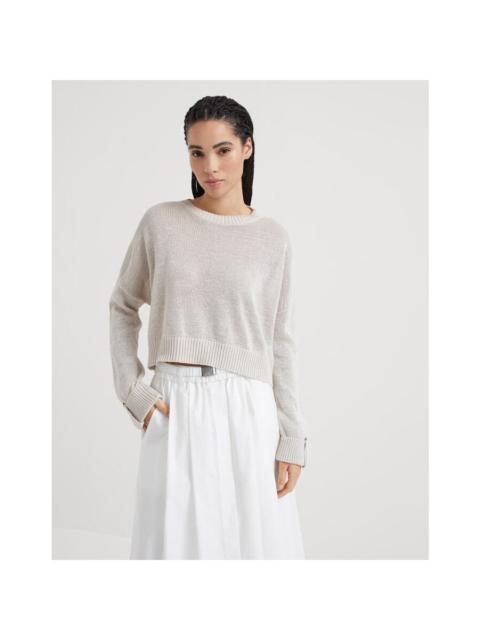 Brunello Cucinelli Brunello Cucinelli Wolight Beige Relaxed Sweater