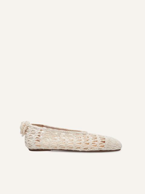 MAGDA BUTRYM Ballet Flats Crochet Cream