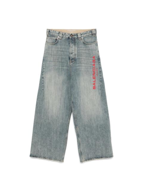Balenciaga Blue Denim - Wide-Leg Jeans Men