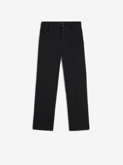 7 For All Mankind Luxe Performance Knit Calie Straight Ankle in Black