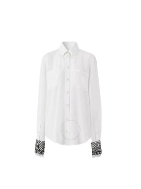 Burberry Burberry Paola Crepe De Chine Silk Shirt