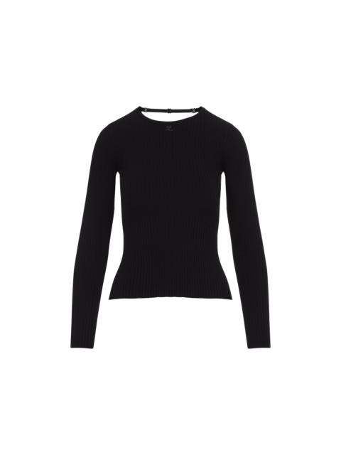 courrèges Courreges Women Courreges Lingerie Strap Rib Knit Pullover
