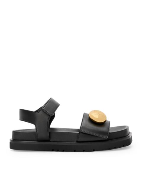 Loewe PEBBLE SANDALS WITH SOFT CALFSKIN FUSSBETT SOLE