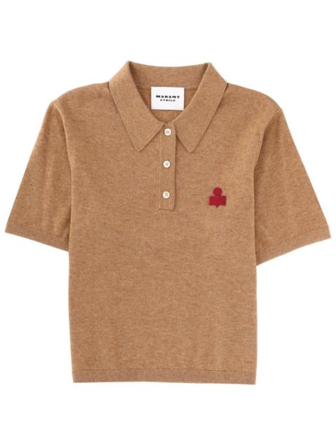 Isabel Marant Étoile COTTON AND WOOL ALTHEA POLO SHIRT