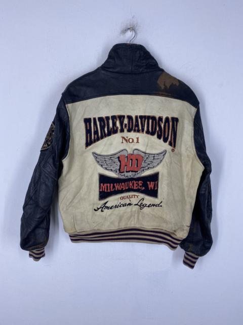 Other Designers Vintage 80s Harley Davidson Bikers Leather Jacket