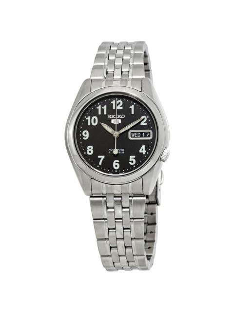 Seiko - Open Box - Seiko Series 5 Automatic Black Dial Men's Watch SNK381