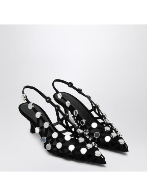 The Attico Grid Slingbacks