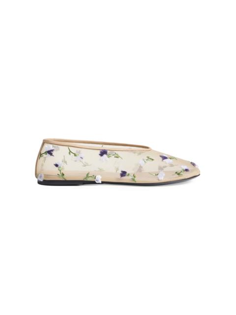 KHAITE Marcy Mesh Flats neutral