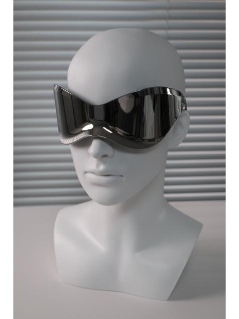 Hype - Avant Garde Futuristic Oversized Sliver Sunglasses Unisex OS
