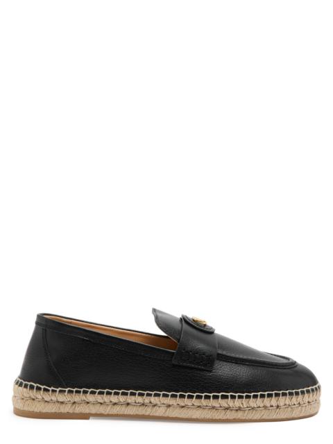 Valentino Valentino Garavani Palm Avenue Leather Espadrille Loafers