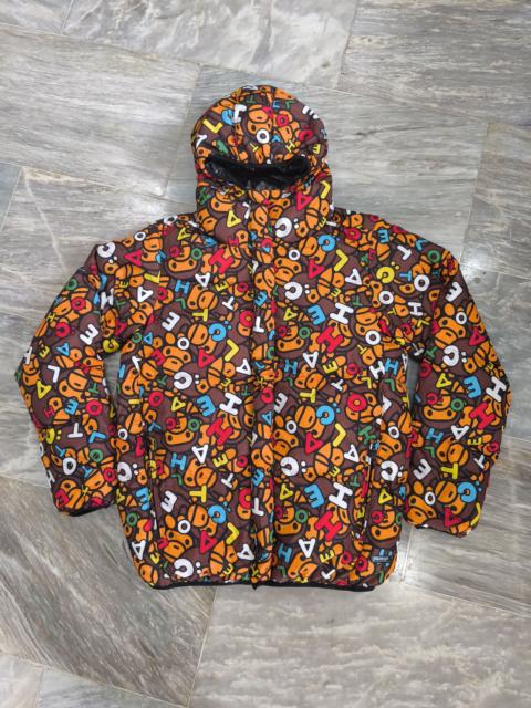 A BATHING APE® Bape (Baby Milo) x Chocoolate Puffer Jacket Reversible