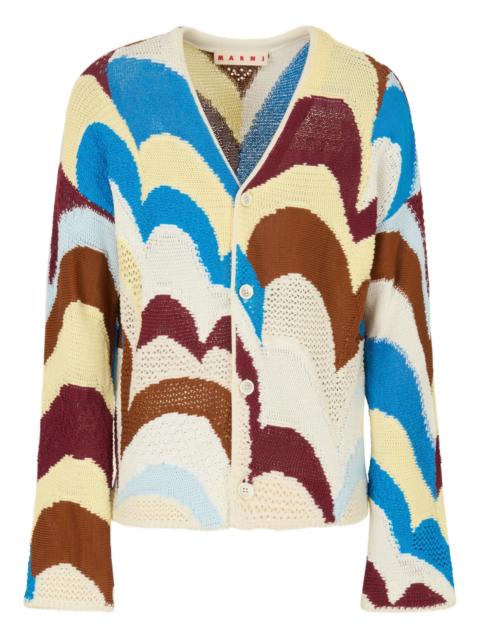 Marni Marni Patterned Knitted Cardigan