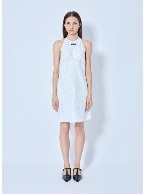 Miu Miu Miu Miu Women Cady Eyelet Lace Mini Dress