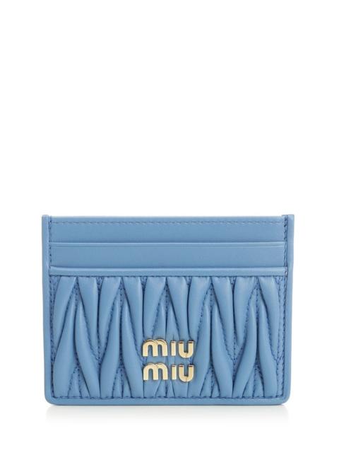 Miu Miu Miu Miu Women Card Holder In Quilted Nappa Leather
