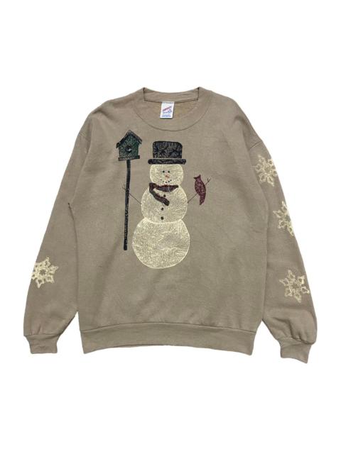 Other Designers Vintage Snowman Christmas Holiday Sweatshirt