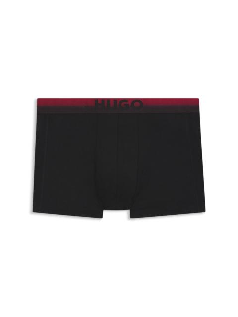 HUGO THREE-PACK OF DEGRADÉ-WAISTBAND TRUNKS
