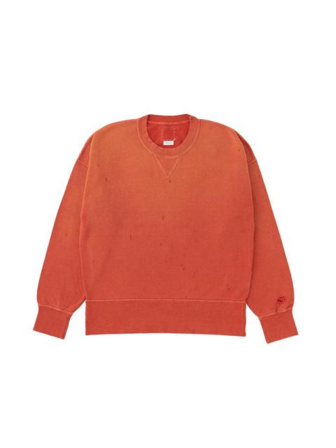 visvim COURT SWEAT L/S CRASH RED