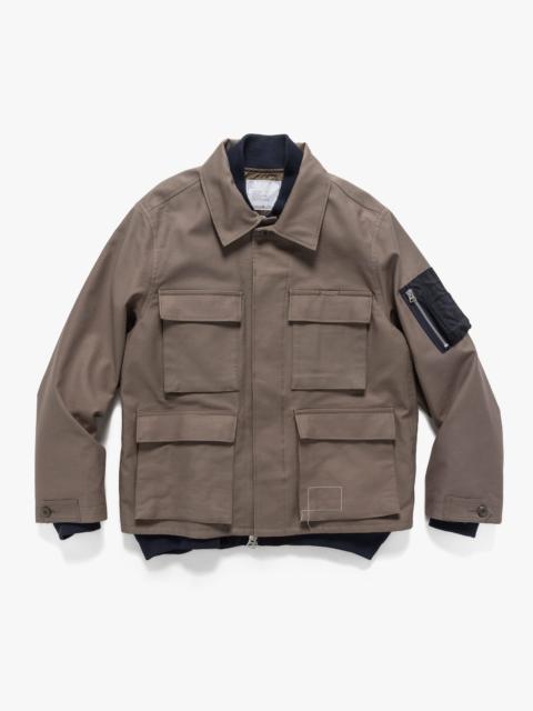 ☆ WTAPS x sacai Cotton Back Satin Jacket Sacai Men S Wtaps Cotton Back Satin Jacket in Black for Men