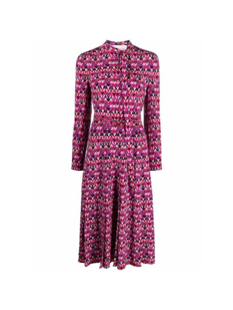 Valentino Valentino Garavani Optical Print Shirtdress