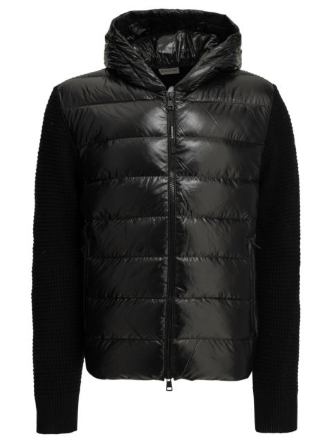 Moncler Moncler Wool Cashmere Padded Cardigan Black Men