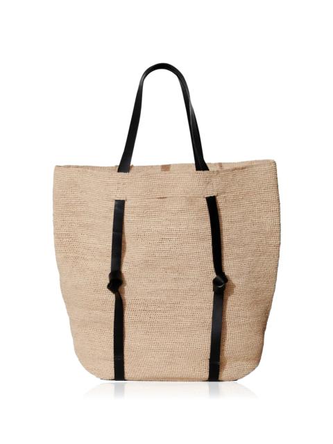 Janessa Leoné Tanner Straw Tote Bag neutral
