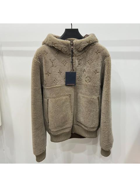 Louis Vuitton Louis Vuitton LV Shearling-Lined Hooded Jacket