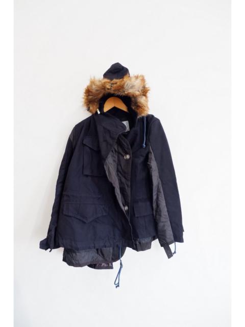 FW/18 SACAI Reconstructed Runway Fur Jacket