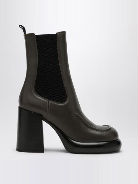 Burberry Chelsea Wedge boot in dark green leather