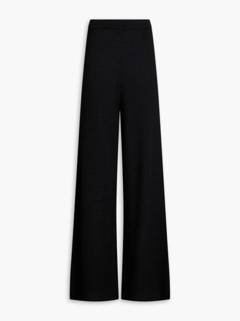 TOTEME Crochet-knit wide-leg pants
