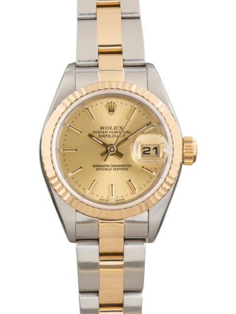 ROLEX Used Ladies Rolex Datejust Ref 79173 Champagne Dial